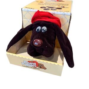 Vintage 1985 Tonka Pound Puppies Brown Puppy w/ Shirt Collar #7805 In Box Retro